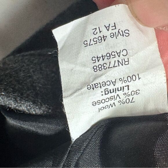 J crew The Pencil Skirt size 0 charcoal Wool blend women’s - Picture 4 of 5